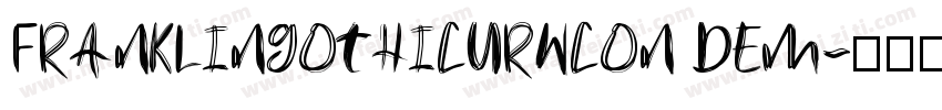 FRANKLINGOTHICURWCON DEM字体转换